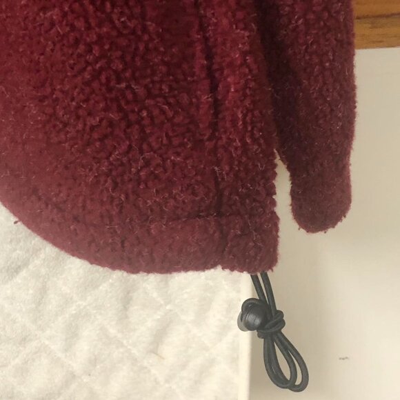 Moose Creek Fuzzy  Overhead Maroon zippered jacket- Mens- size L - Picture 7 of 7